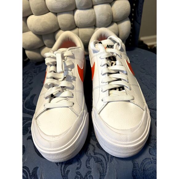 Nike Air Orange Swoop with Leopard Print Tongue Size 7/EU 38 - Picture 3 of 7